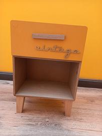 Portalampada vintage in legno