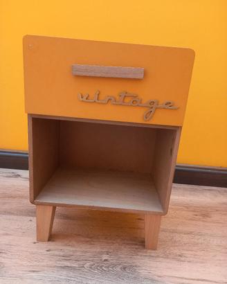 Portalampada vintage in legno
