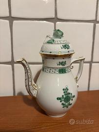 Piccolo bricco caffè Herend Apponyi verde