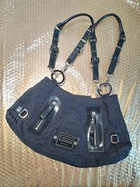 Borsa Guess anni 2000 in nylon nero