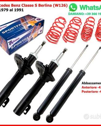 KIT ASSETTO SPORTIVO FISSO CON MOLLE RIBASSATE COM