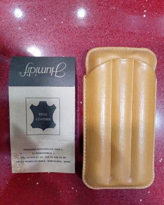 Porta sigari interi in Vera pelle nuovo,  Humidif 