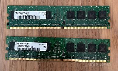 RAM DDR2 512mb x2