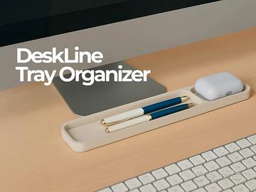 Deskline - Organizzatore per scrivania bianco