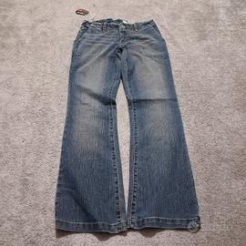 Vintage 2000s jeans donna Flared low waist Slavato