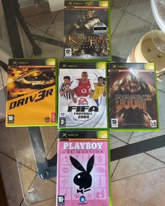 Lotto 5 giochi xbox prima serie