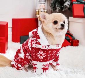 Tuta natalizia calda per cane e gatti