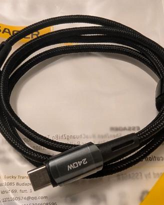 Cavo USB-C 240W per iPhone 16 Samsung e MacBook
