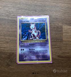 Mewtwo prima edizione rara holo