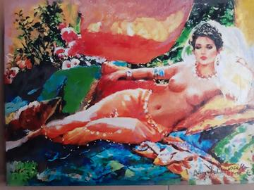 Dipinto olio si tela cm 30 x 40 x 2