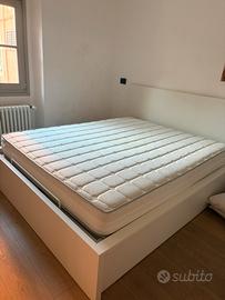 Letto matrimoniale contenitore con materasso