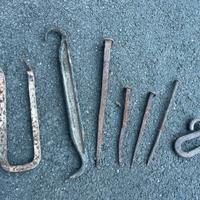 Set di chiodi e ferri vecchi Antiquariato