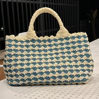 Borsa uncinetto in rafia stile Prada