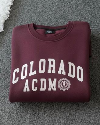 Felpa Bordeaux G.Q.C. "Colorado Academy" - College