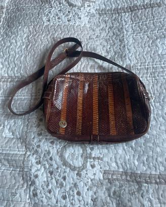 Borsa tracolla in rettile