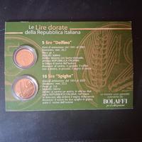 monete italiane dorate