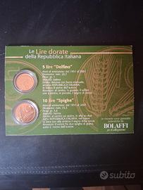 monete italiane dorate