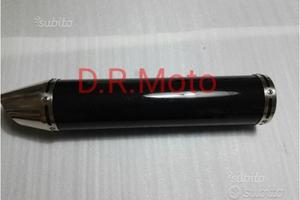 Scarico Marmitta silenziatore 50cm NERO TONDO BIG