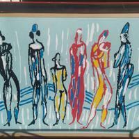 QUADRO PERSONAGGI CIRCENSI DI ANTONIO VANGELLI