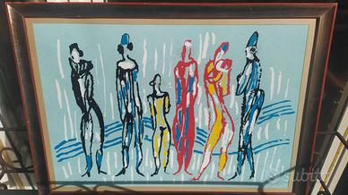 QUADRO PERSONAGGI CIRCENSI DI ANTONIO VANGELLI