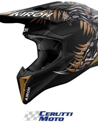 Casco Airoh Wraaap Cyborg Matt