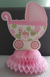 Centrotavola carrozzina battesimo