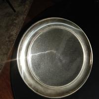 specchio.con cornice argento