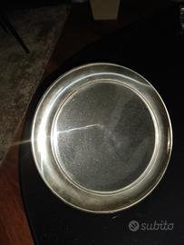 specchio.con cornice argento