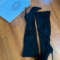 Stivali Alti con Tacco a Spillo - Motivi - nr 36