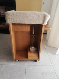 carrello porta accessori per bagno