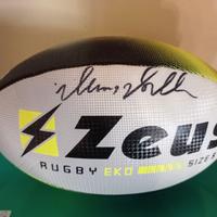 Pallone Rugby autografato Denis Dallan