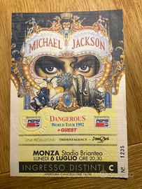 Biglietto originale Dangerous World Tour