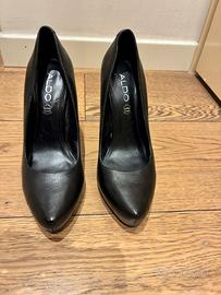 Decollete pelle nera