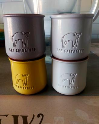 Set vasetti in terracotta smaltata 