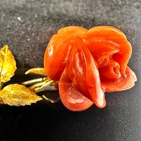 Spilla oro 18kt e corallo 509/24