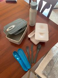 Set pranzo posate e borraccia