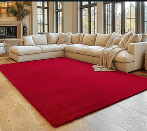 Tappeto rosso scuro 140x200