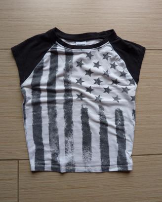 Maglietta Breska con bandiera americana