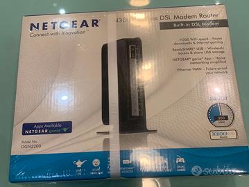 Router modem NETGEAR DGN2200 con Wi‑Fi N300