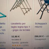 Cavalletto taglio legna