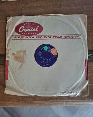 Raro vinile 78 giri di Les Paul e Mary Ford, 1953