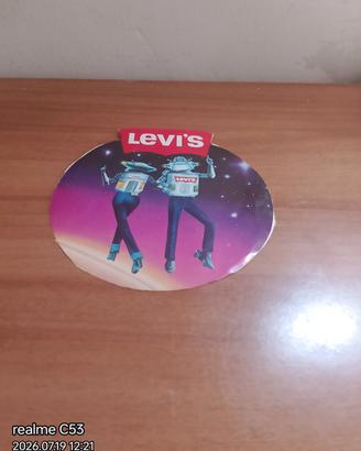adesivo vintage della Levi's  dei robot, anni '80.