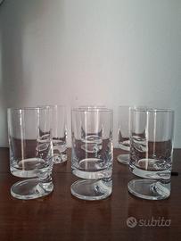 Sei bicchieri design Smoke, Joe Colombo, cristallo