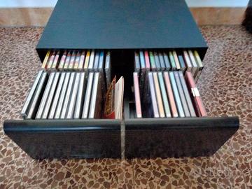 BOX PORTA 56 CD NERO