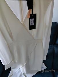 Abito Marc Ellis corto elegante bianco tg 46