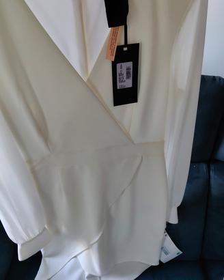 Abito Marc Ellis corto elegante bianco tg 46