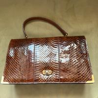 Borsa a mano vintage pitone