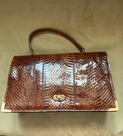 Borsa a mano vintage pitone