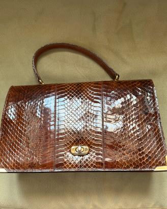 Borsa a mano vintage pitone
