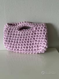 Pochette Uncinetto Rosa